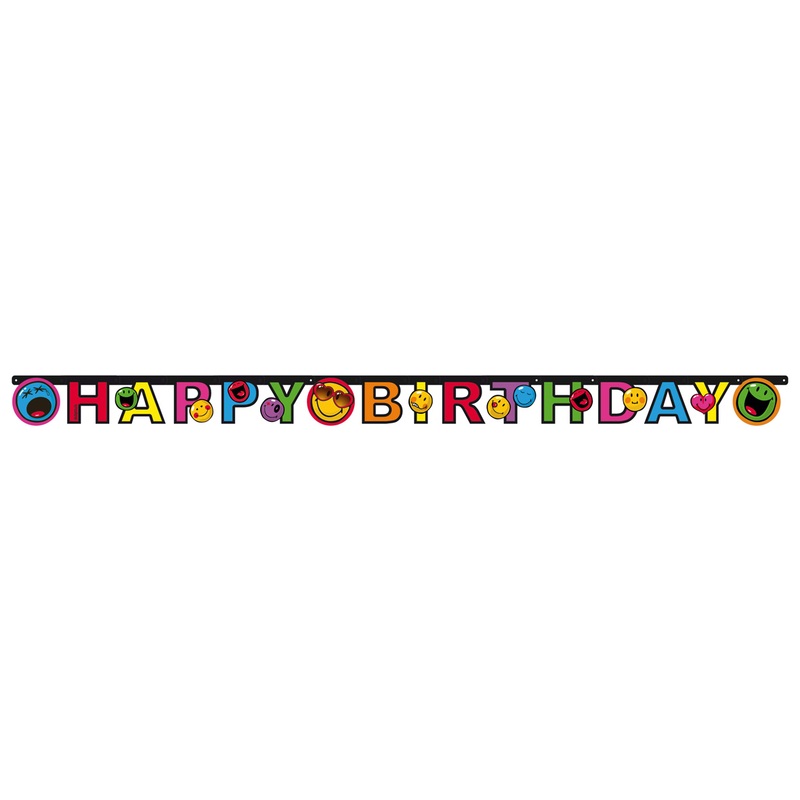 Happy Birthday Smiley Garland Express Yourself