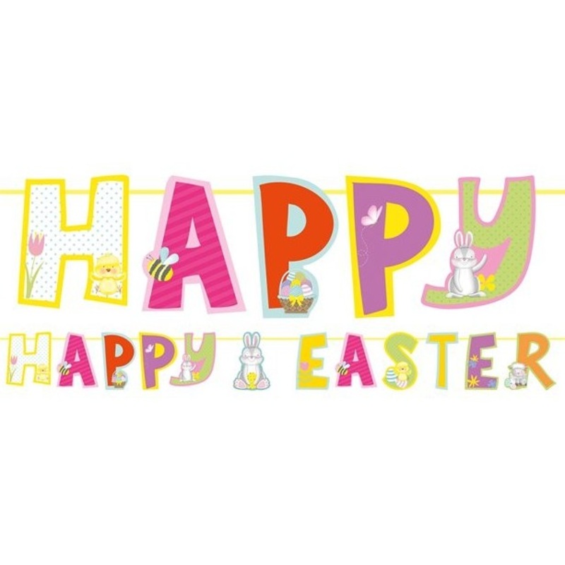 Happy Easter garland 2m