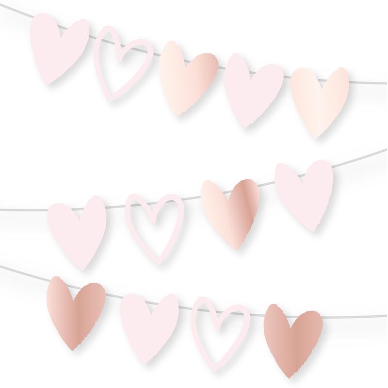 Happy Hearts Garland 2m