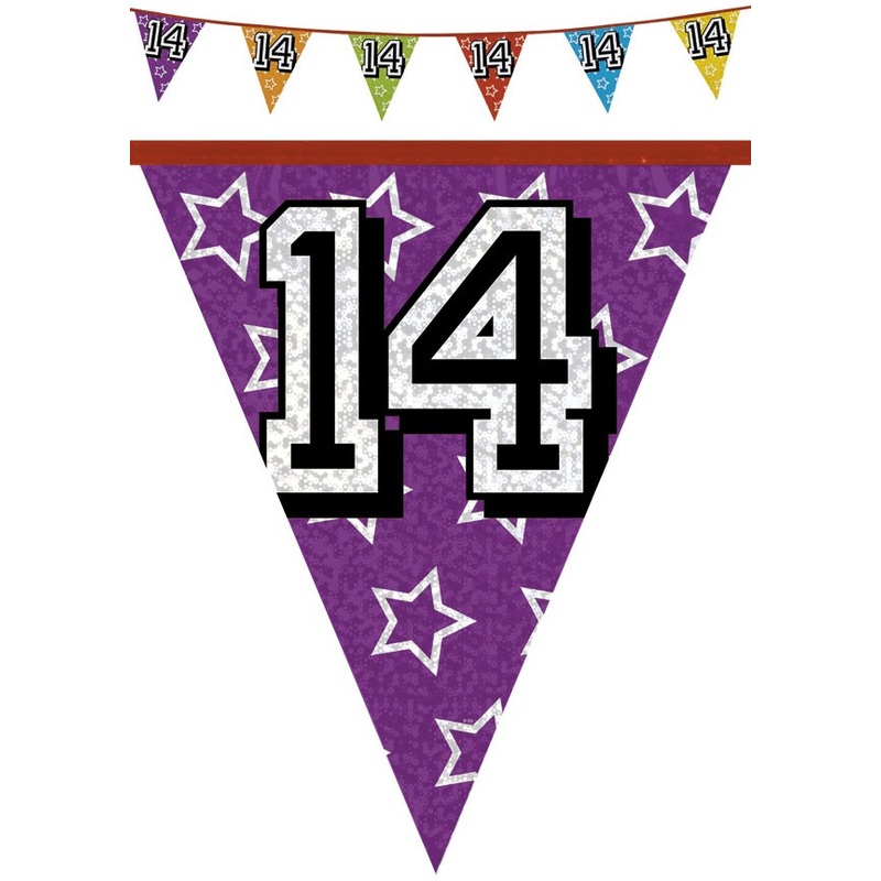 Holographic pennant chain 14 800cm