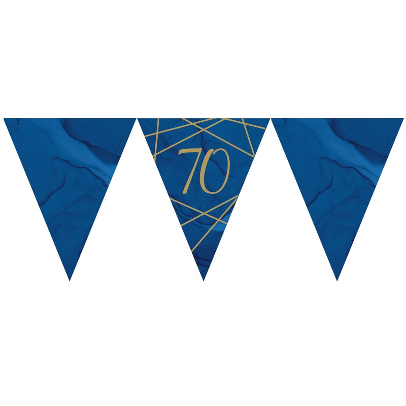 Luxurious 70th Birthday pennant chain 3.7m