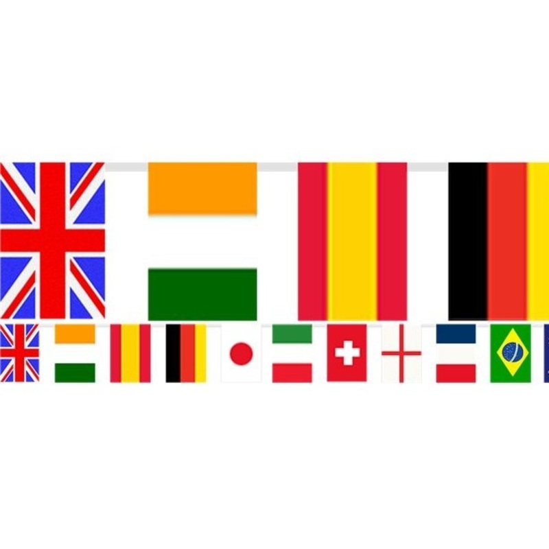 One World country party pennant chain 7m