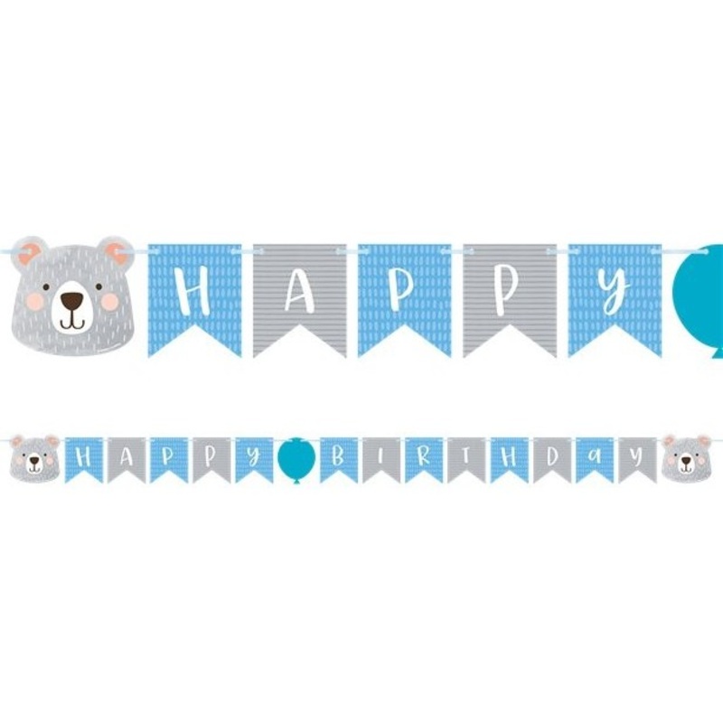 Party bear birthday garland 1.9m