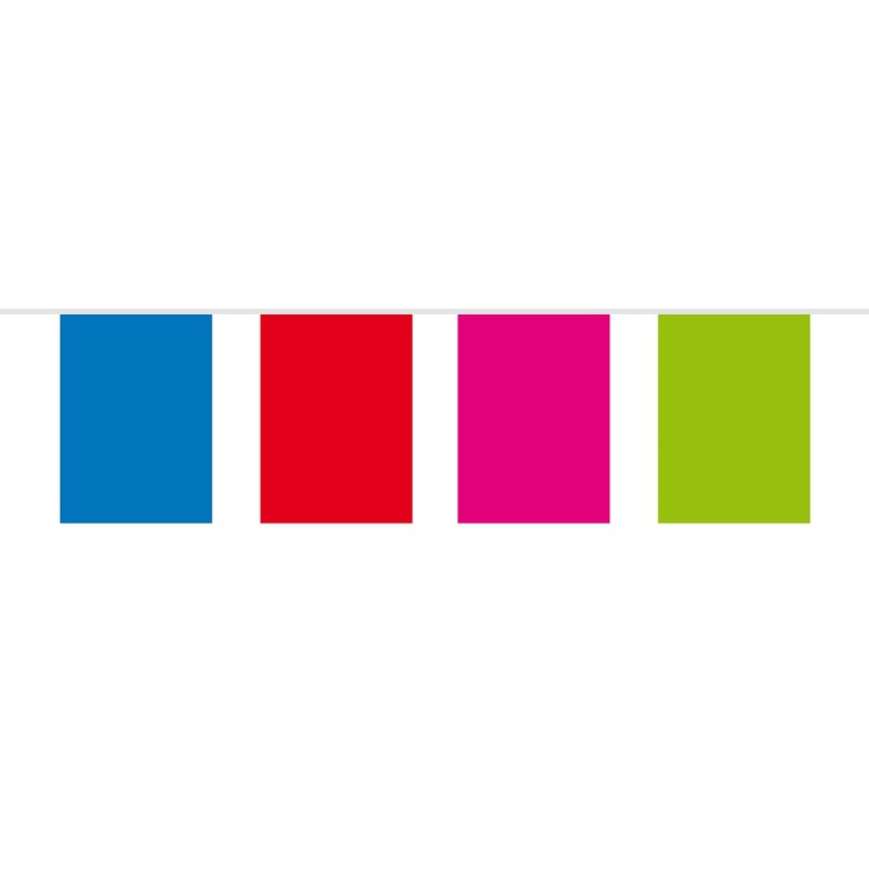 Pennant chain colorful flags 10m