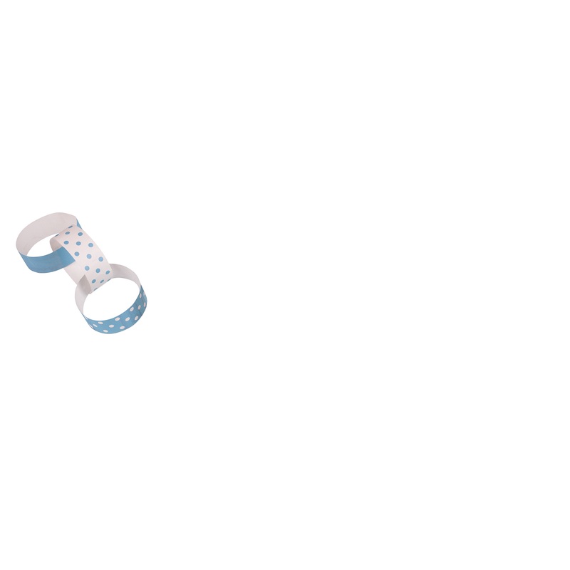 Points fun paper chains garland blue 240cm