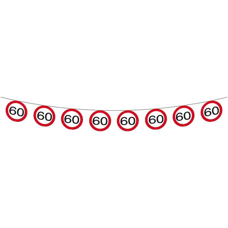 Traffic sign 60 pennant chain 12m