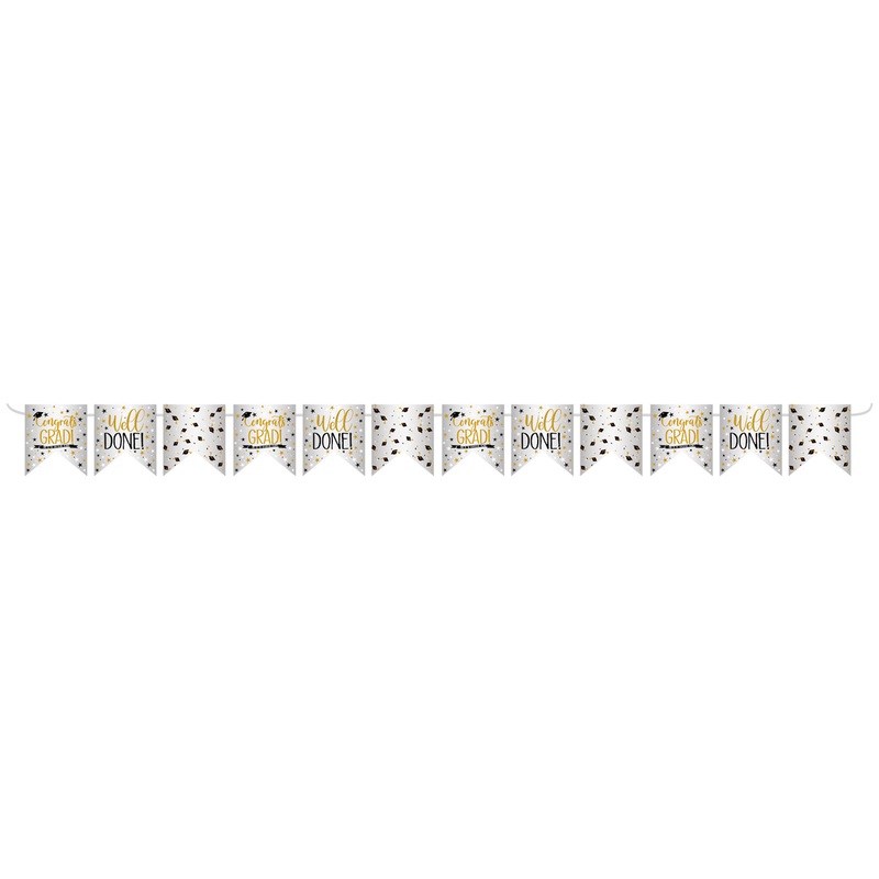 Well done graduation garland 2.8m