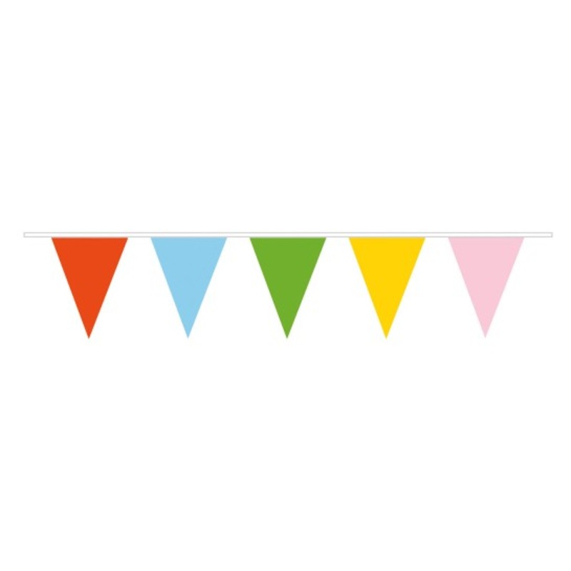 XXL garden party pennant chain pastel 10m
