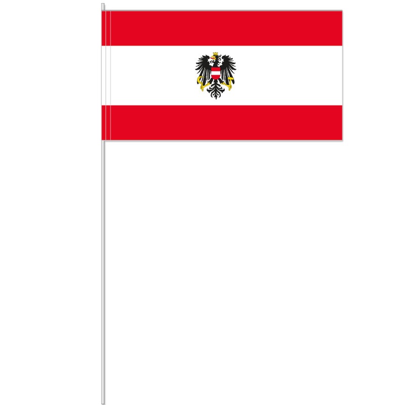 10 Austria paper flags 39cm