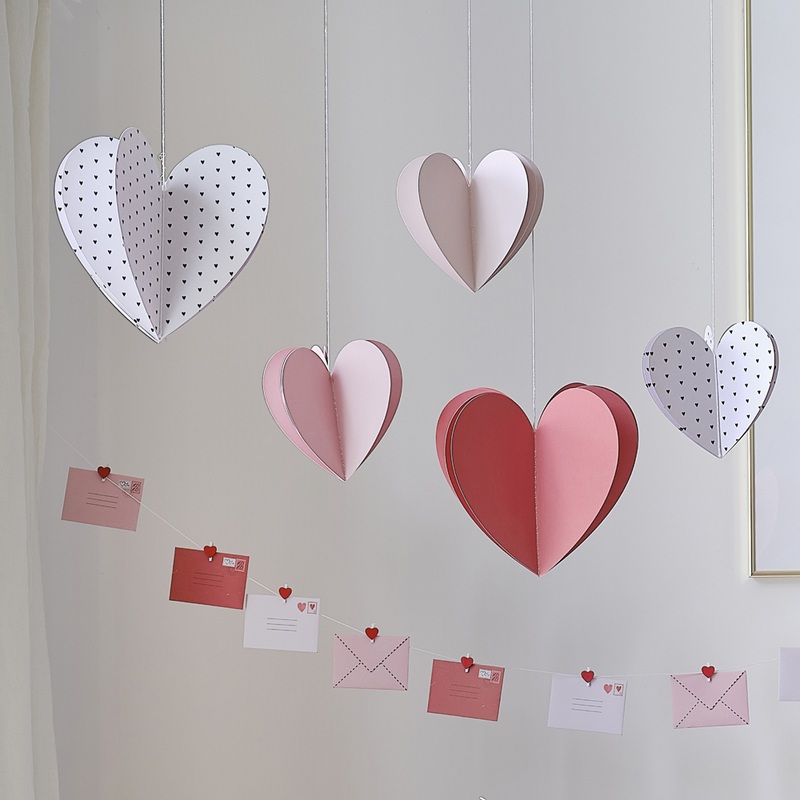 5 heartfelt 3D ceiling hangers