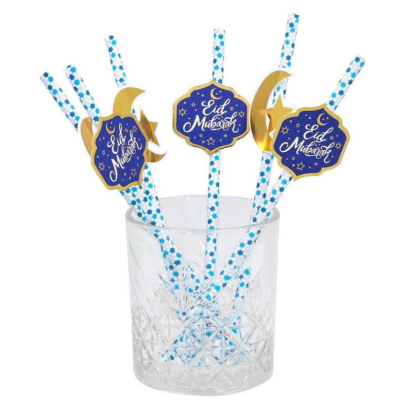 6 straws Happy Eid