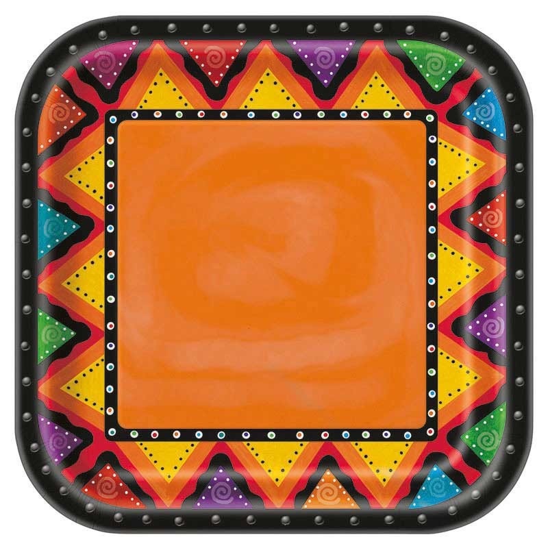8 Fiestivity Party paper plates 23cm