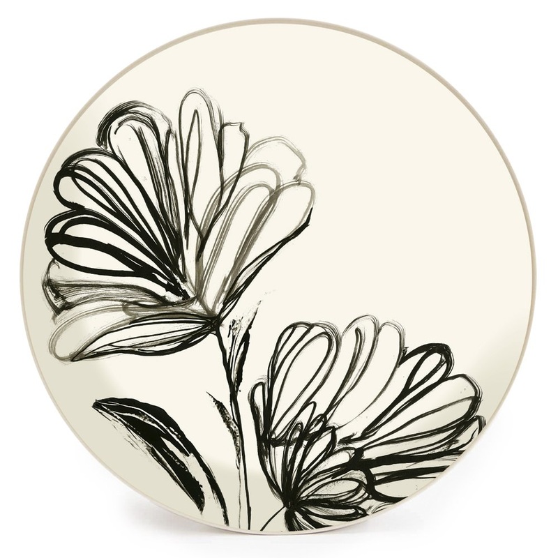 Bamboo plate Wild Flower 24cm