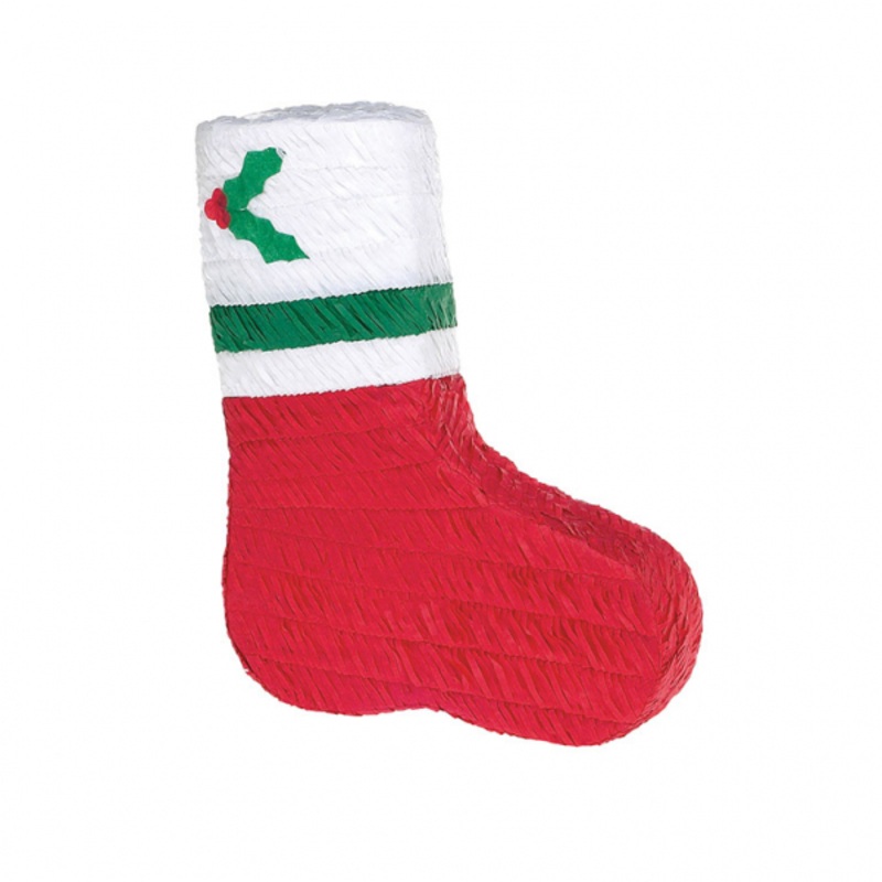 Christmas stocking pinata 48 x 15 x 33cm