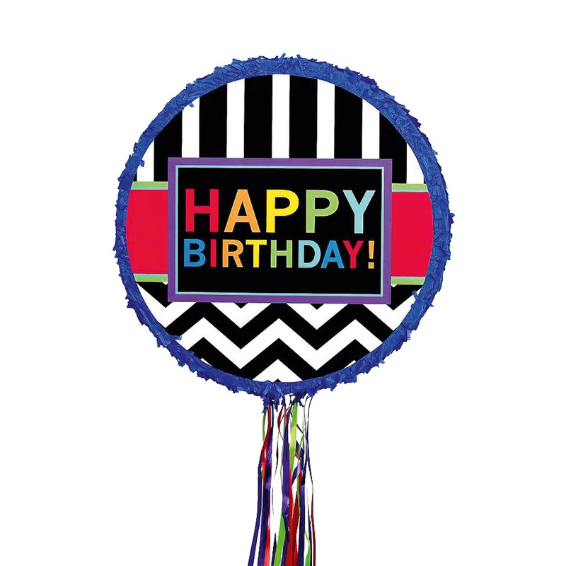 Colorful Happy Birthday Party Pinata