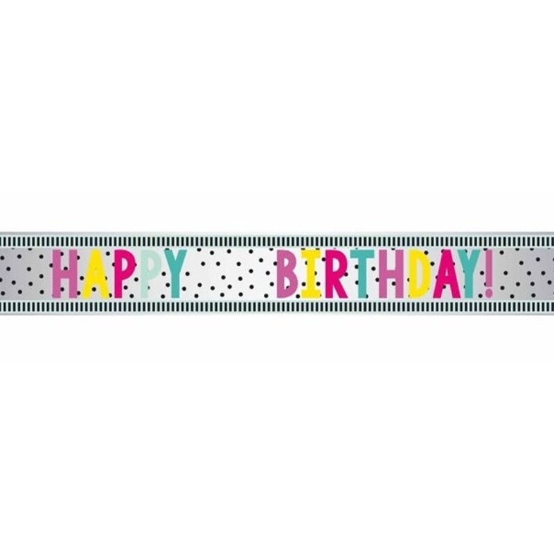 Customizable Birthday Banner dots 174cm