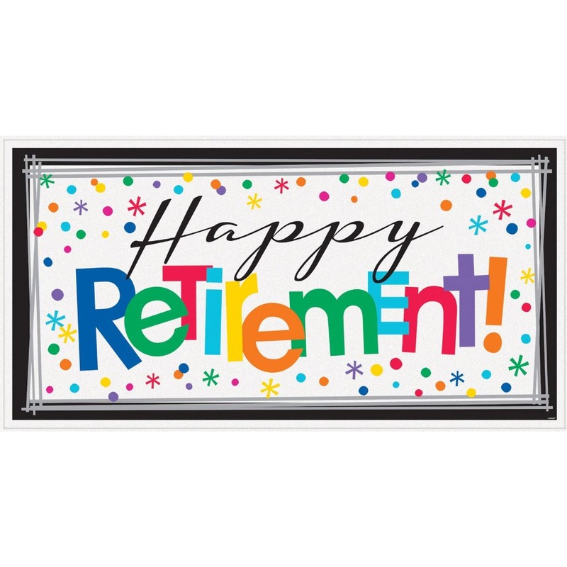 Happy Retirement Banner 1.65m