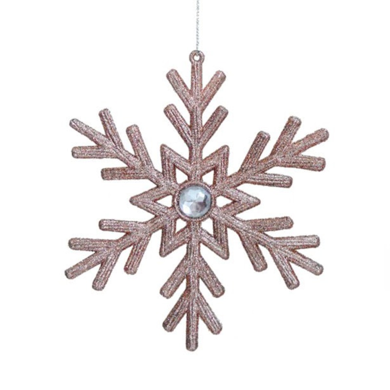 Snowflake hanger rose gold 15cm