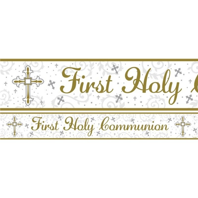 Solemn first communion banner 1m