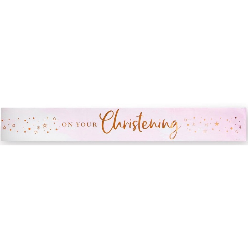 Your baptism banner pink 2.74m