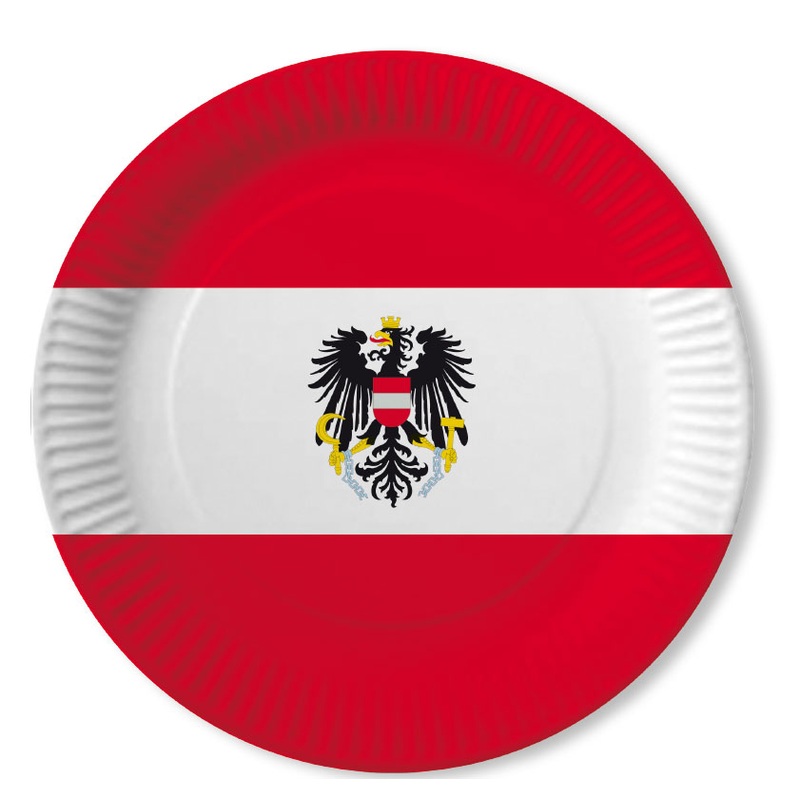 10 Austria party plates 23cm