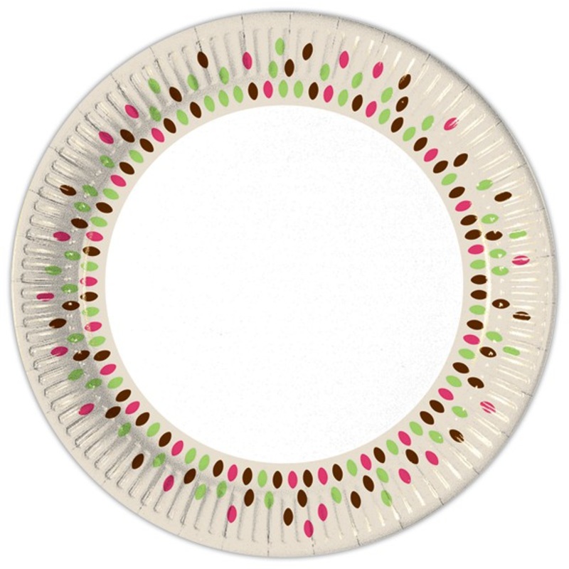 10 Autumn Colors paper plates 23cm