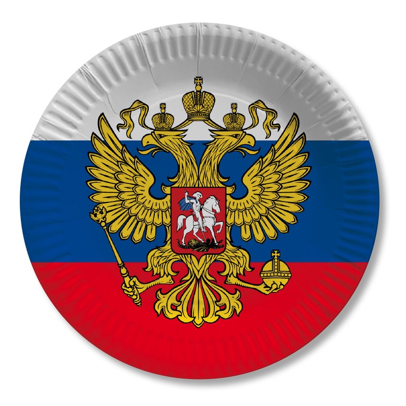 10 Russia party plates 23cm