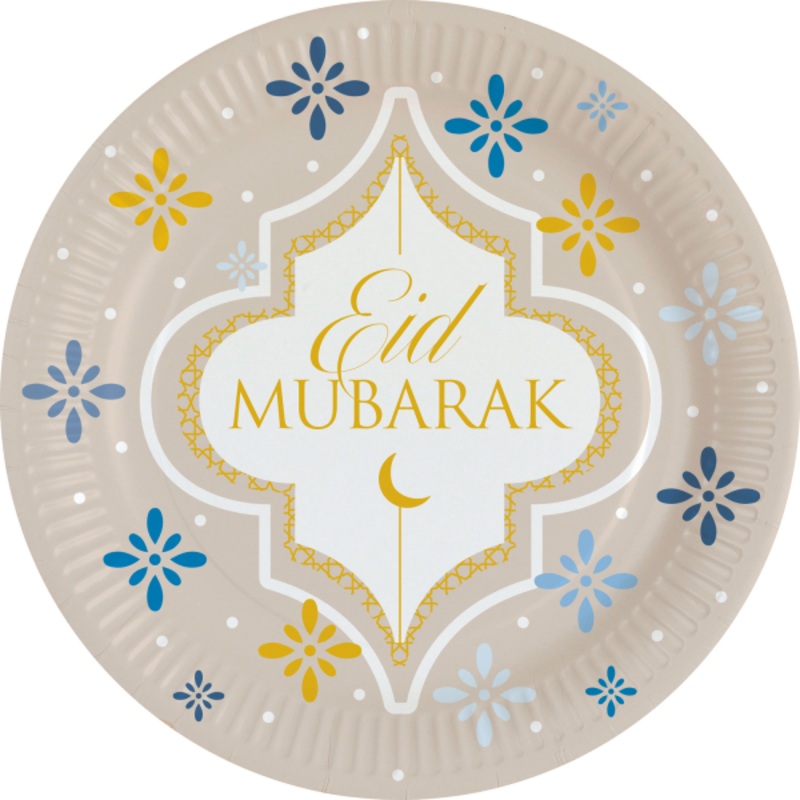 8 elegant holiday greeting paper plates