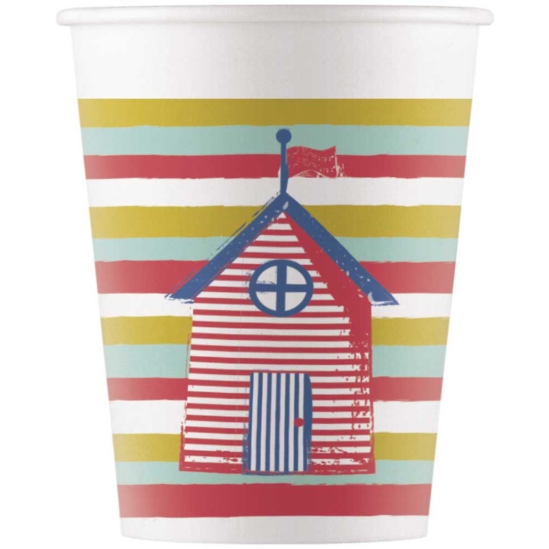 8 Happy Ice Cream paper cups 200ml