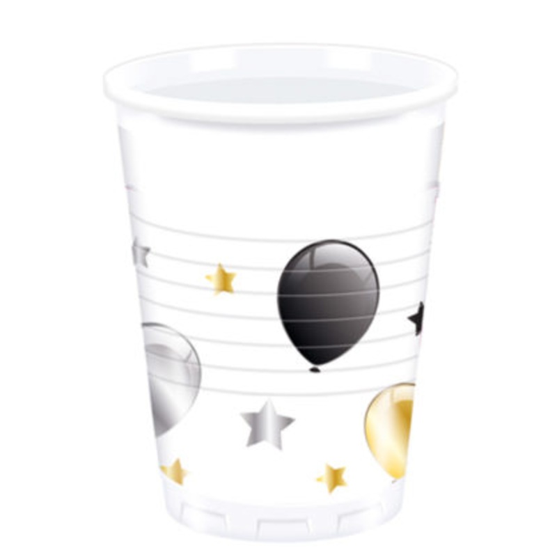 8 Milestone Birthday cups 200ml