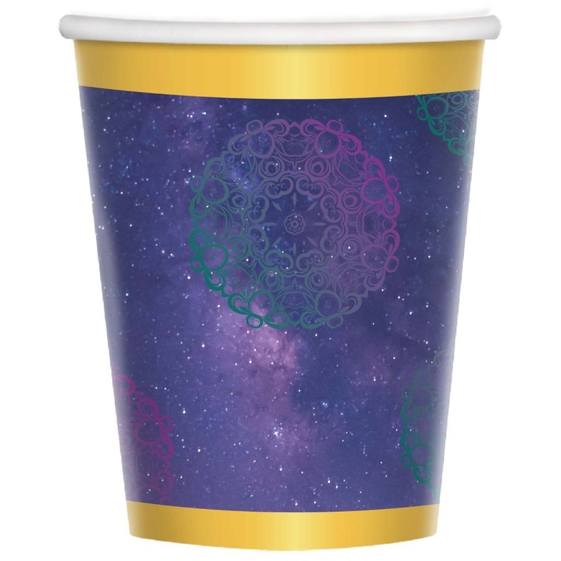 8 paper cups New Moon Eid Mubarak 250ml
