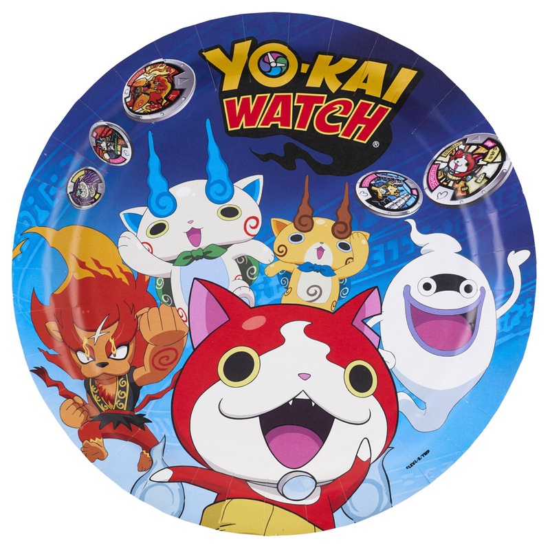 8 plates Yo-kai Watch 23cm