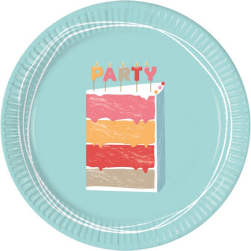 8 tart time paper plates 23cm