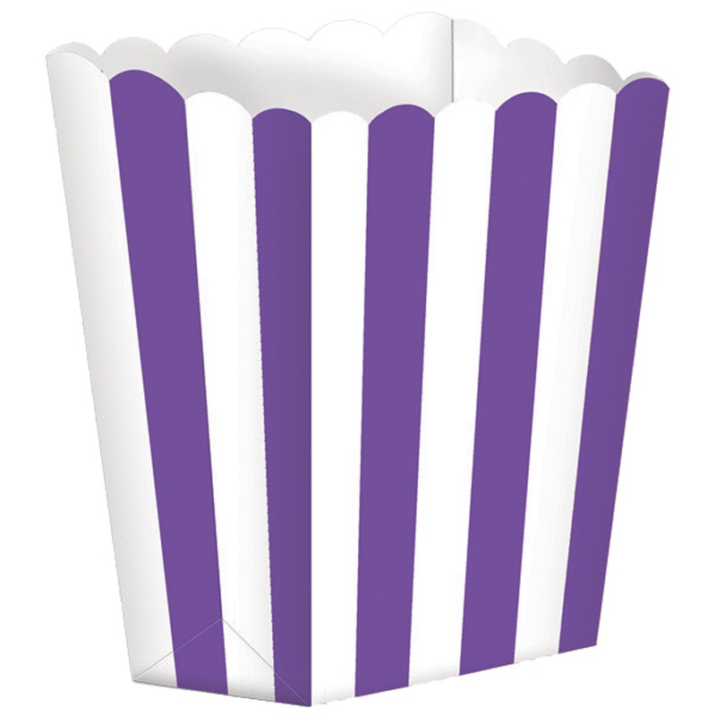 5 candy buffet snack boxes purple