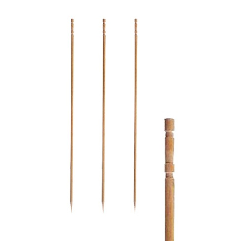 500 FSC wooden skewers turned 15cm