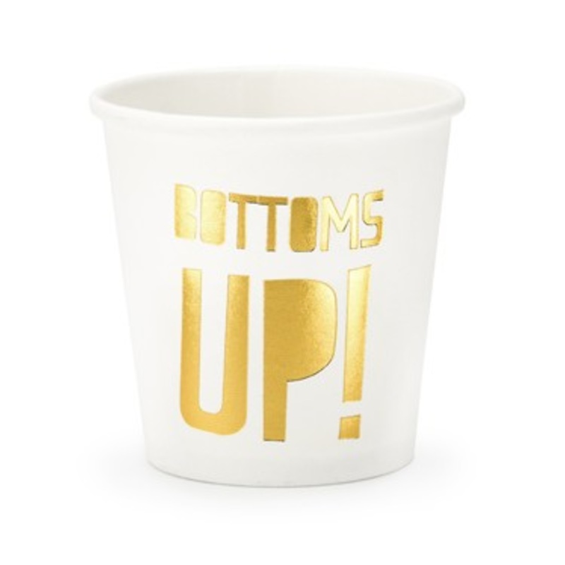 6 party night paper cups 100ml