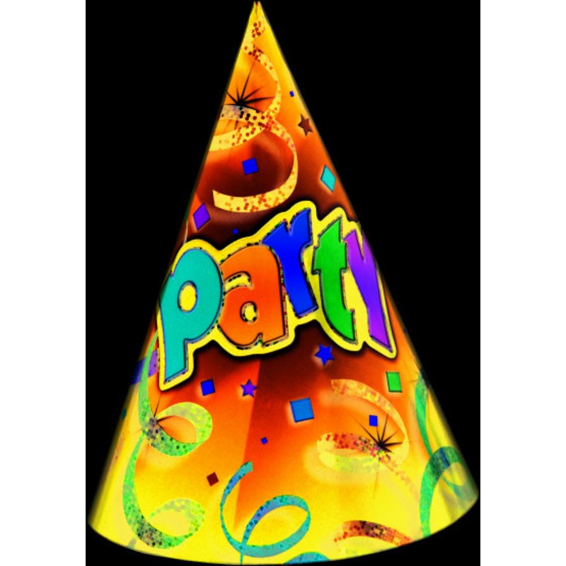 6 Party Universe hats 16cm