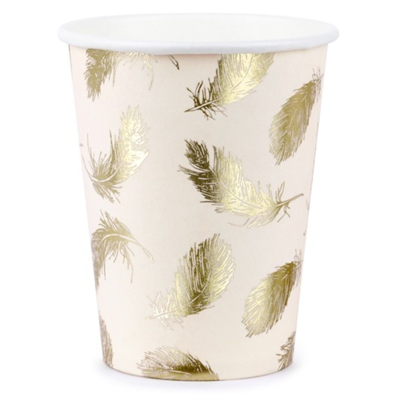 6 Swan Lake paper cups 220ml