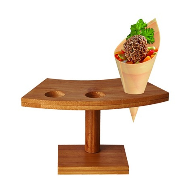 Bamboo holder for 3 snack bags 16 x 7.2 cm