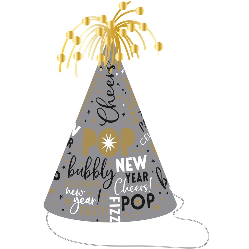 Bubbly New Year pary hat 23.5cm