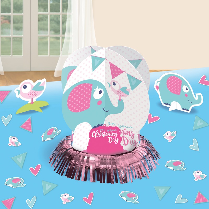Christening Day table top set pink