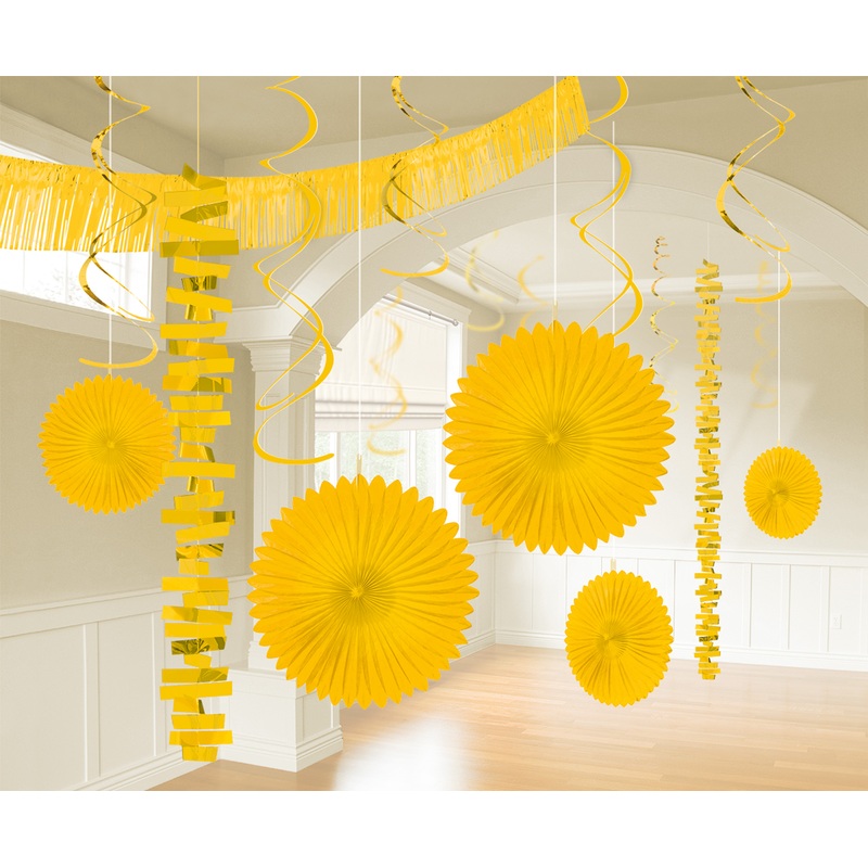 Deco set Larissa in yellow 18 pieces