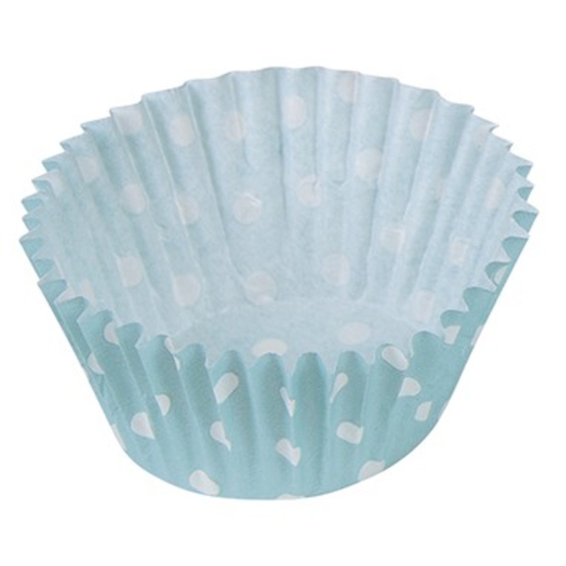 Dots fun blue muffin molds 25 pack