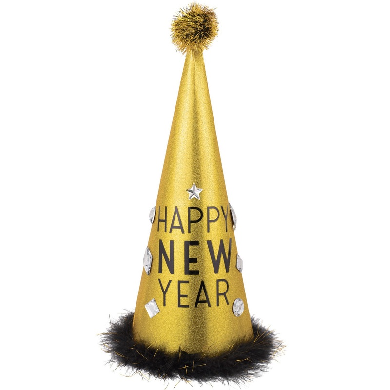 Glamorous New Year party hat 45.7cm
