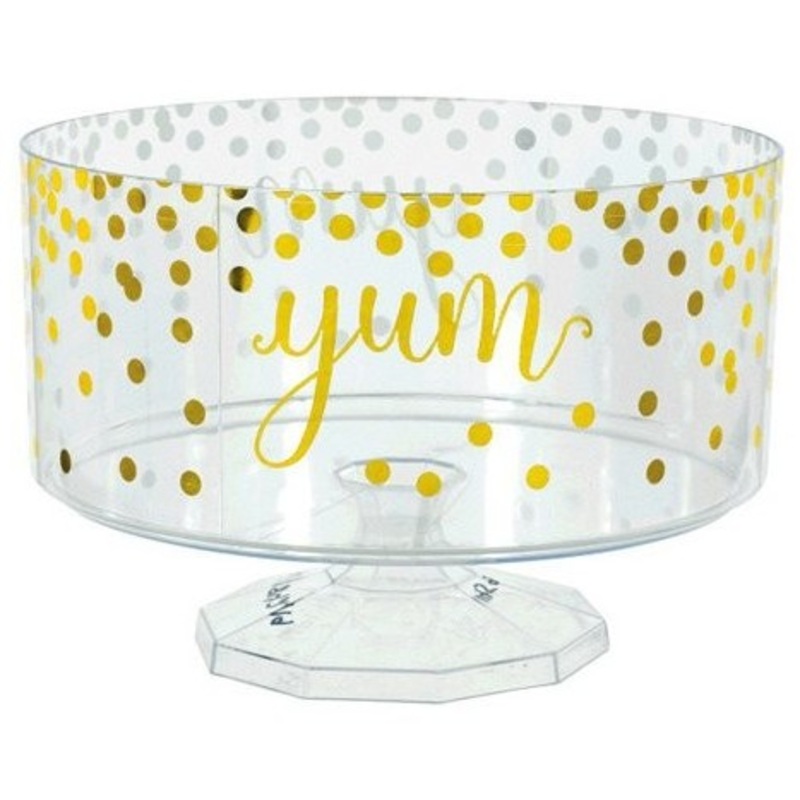 Golden dots cake platter Yummy 18cm