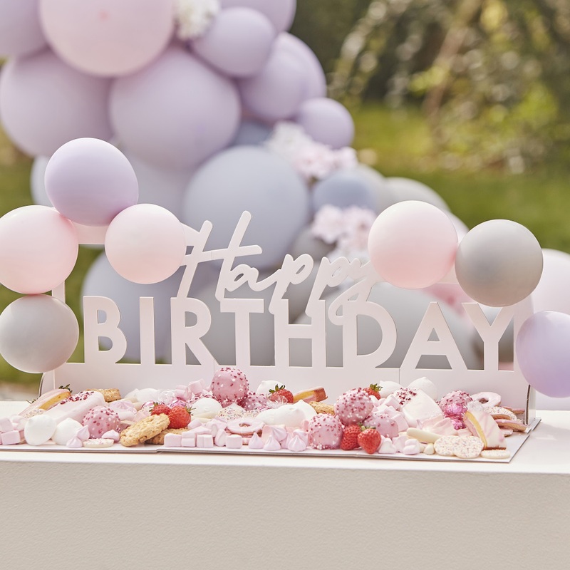 Happy Birthday platter 56cm x 63cm