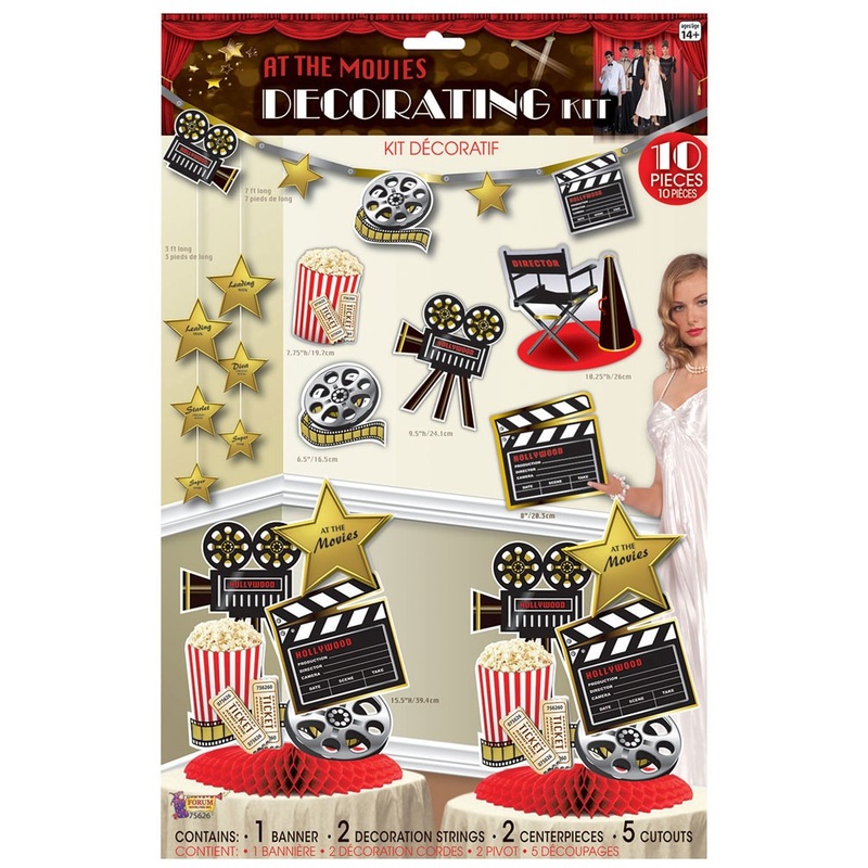 Movie Star Decoration Set 10 pcs
