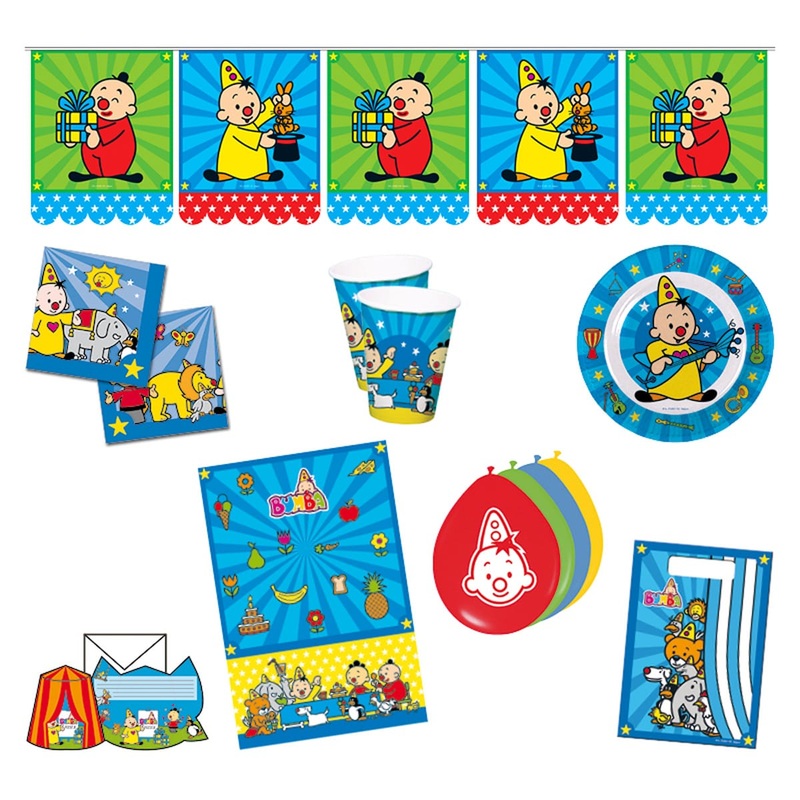 Party package Clown Bumba 62 pieces