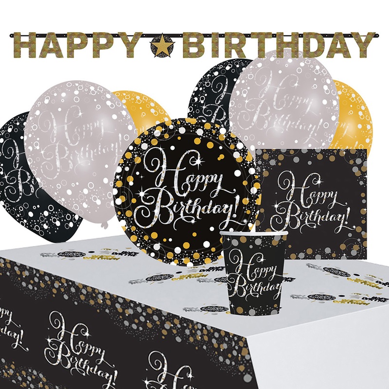 Party set 41 pieces Sparkling Celebrations Gold