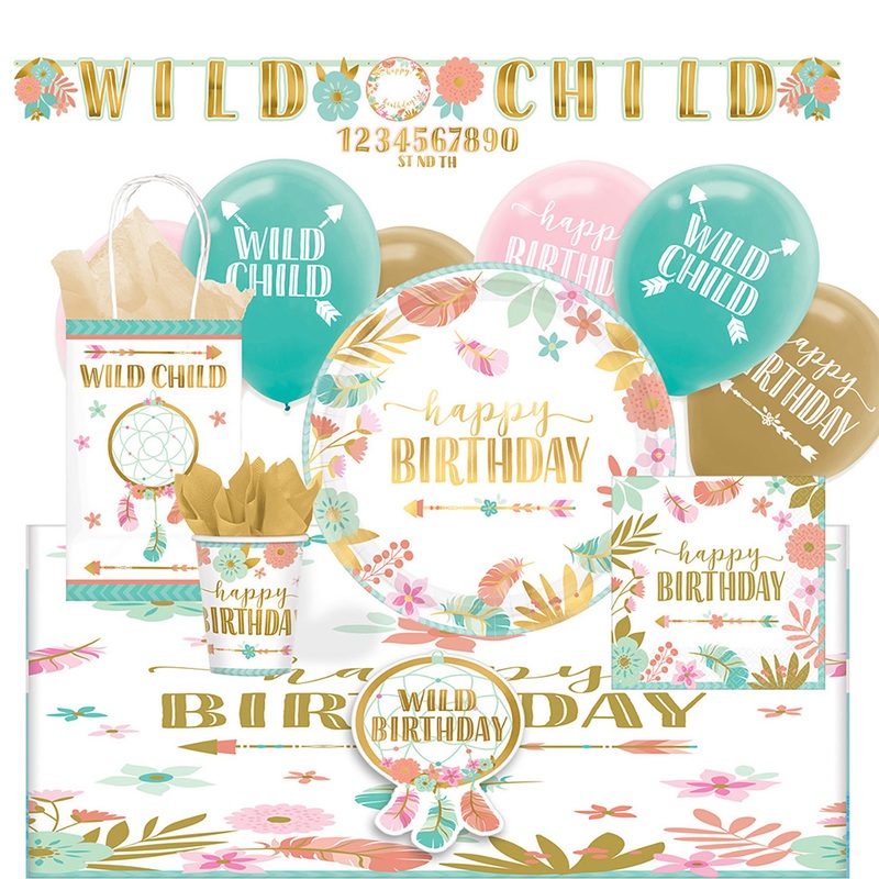 Party set Boho Summer Girl 56 pieces
